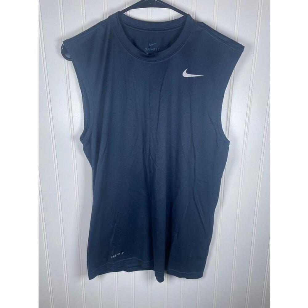 Men's Nike Dri-Fit Muscle Tank Top - Blue - Size M
